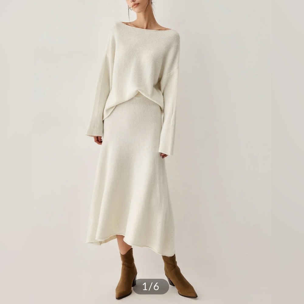 COMMENSE Oversized Sweater and Skirt SET - Picture 2 of 16